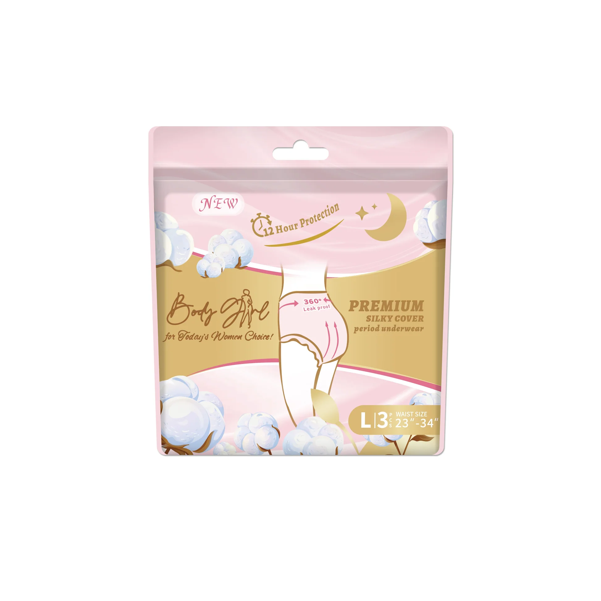 Body Girl Premium Period Under Wear L 3s