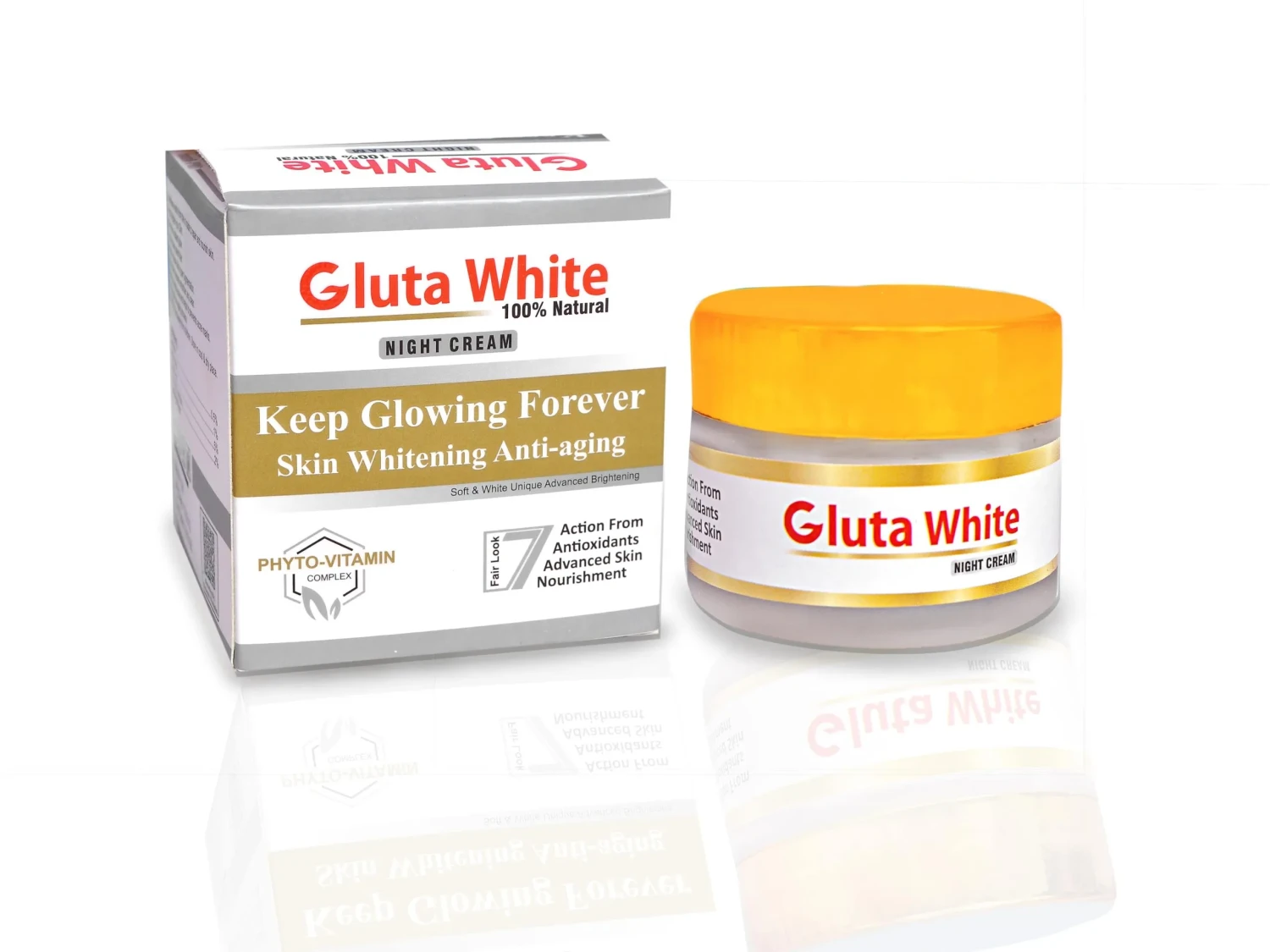 Gluta White Cream  Night Skin Brightening 60G