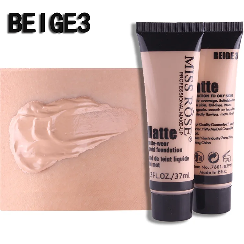 Miss Rose Foundation Silk Tube Beige 03 30ML