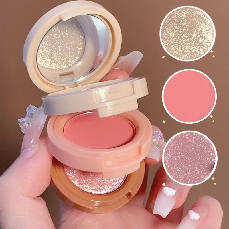 Msyaho 3 In 1 Blusher +Highlighter