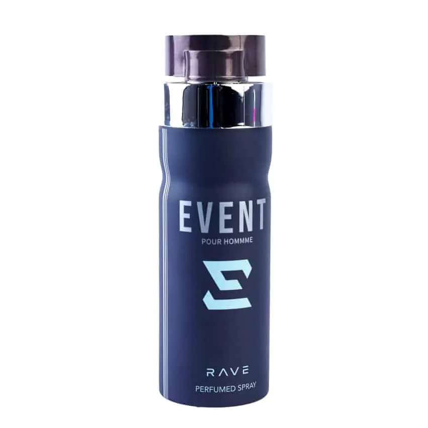 Rave Perfumed Deodorant Body Spray Event Homme 200ML