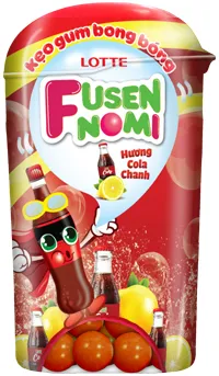 Lotte Gum Fusen Bottle Mixed Fruit 15G