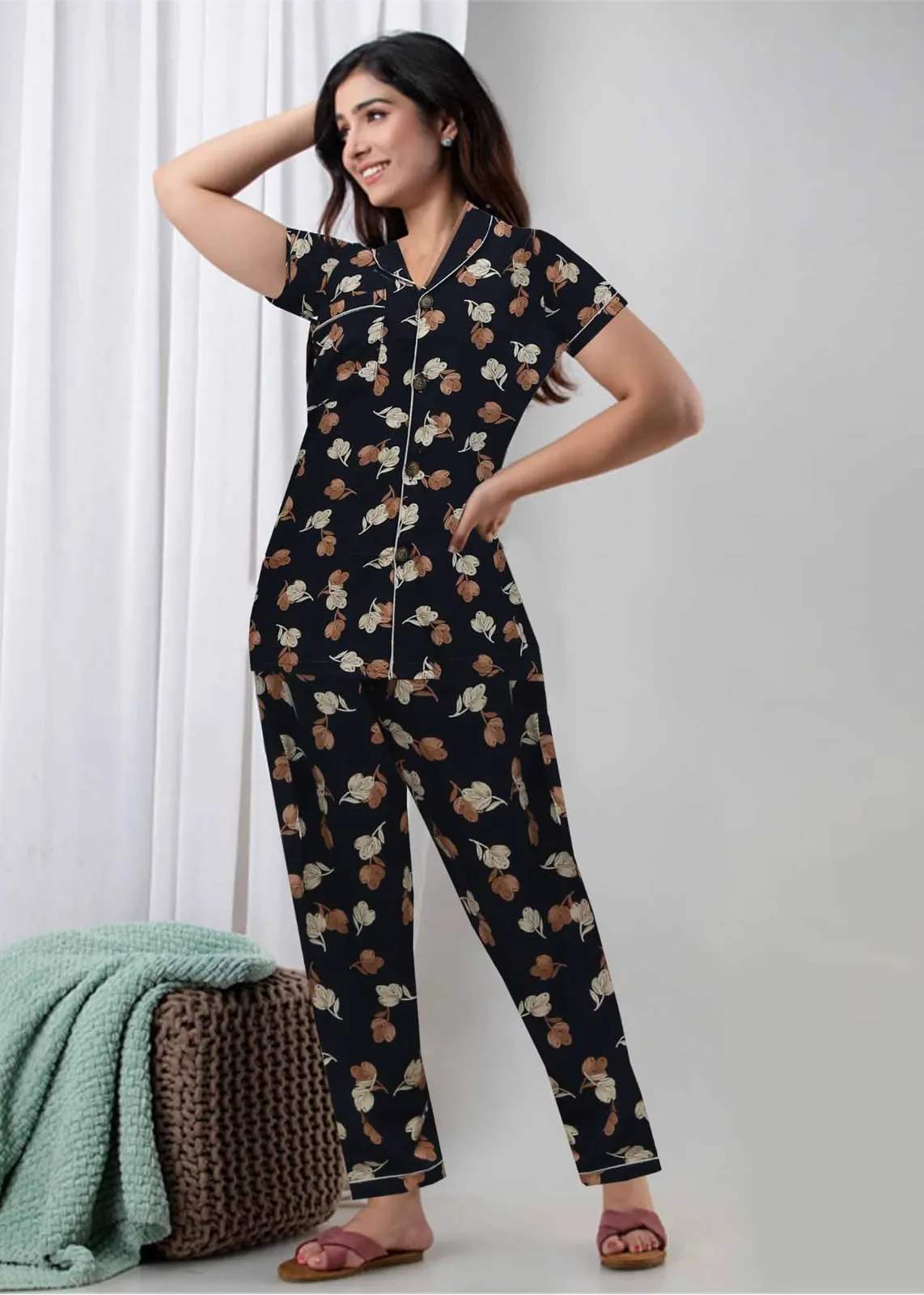 Women Night Suit Nighties Lovina Mix Colors