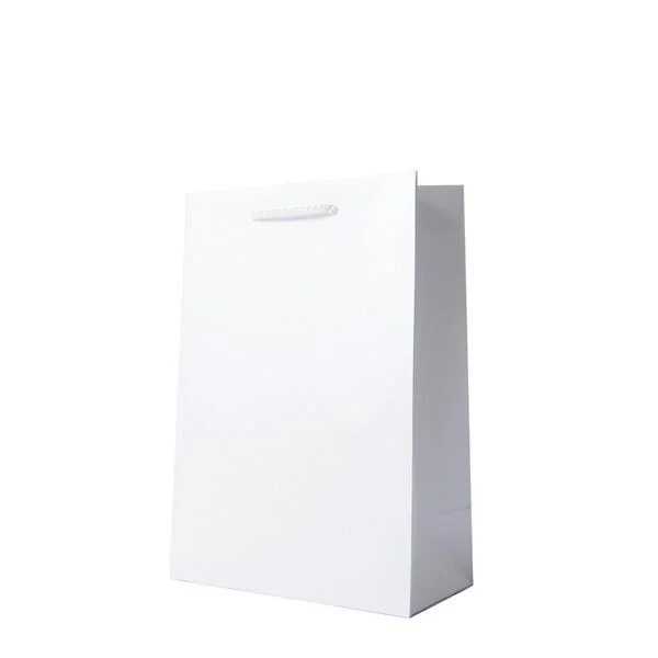 Gift Bag Gatha Paper White Medium