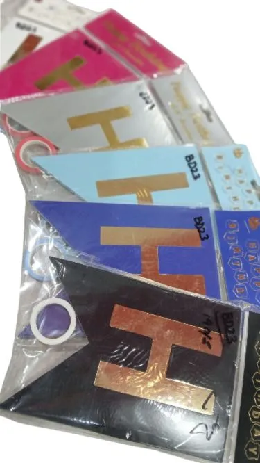 Birthday Celebration Happy Birthday Hanging Letters With Strip