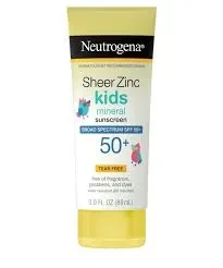 Neutrogena Sunblock Kids 50+ Sheer Zinc 88ML