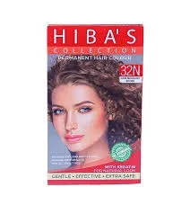 Hibas Collection Hair Colour kit Dark Mahogany Brown 32N