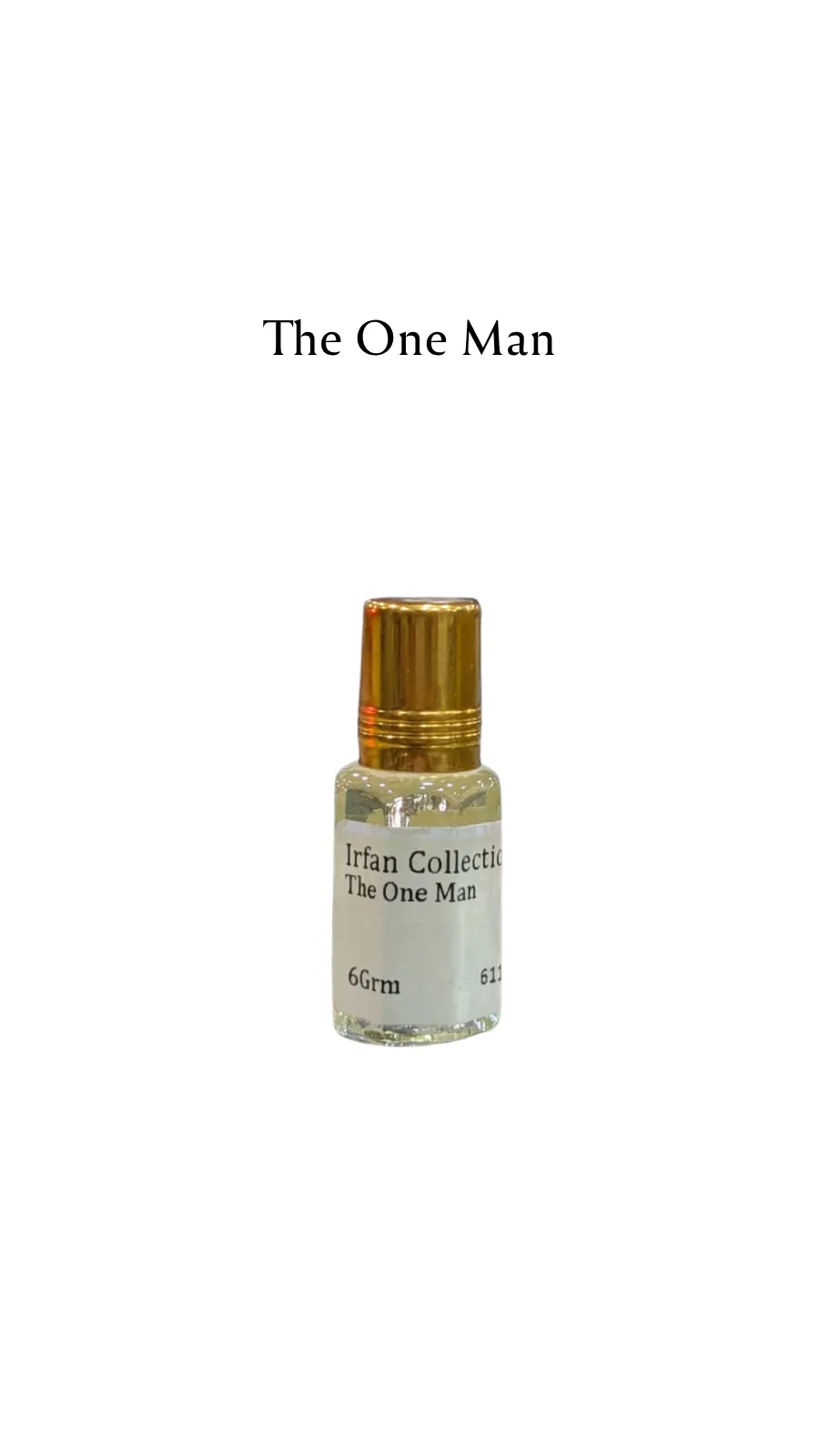 Concentrated Perfume Oil Attar The One Man French Dolce And Gabbana Charabot 6ML