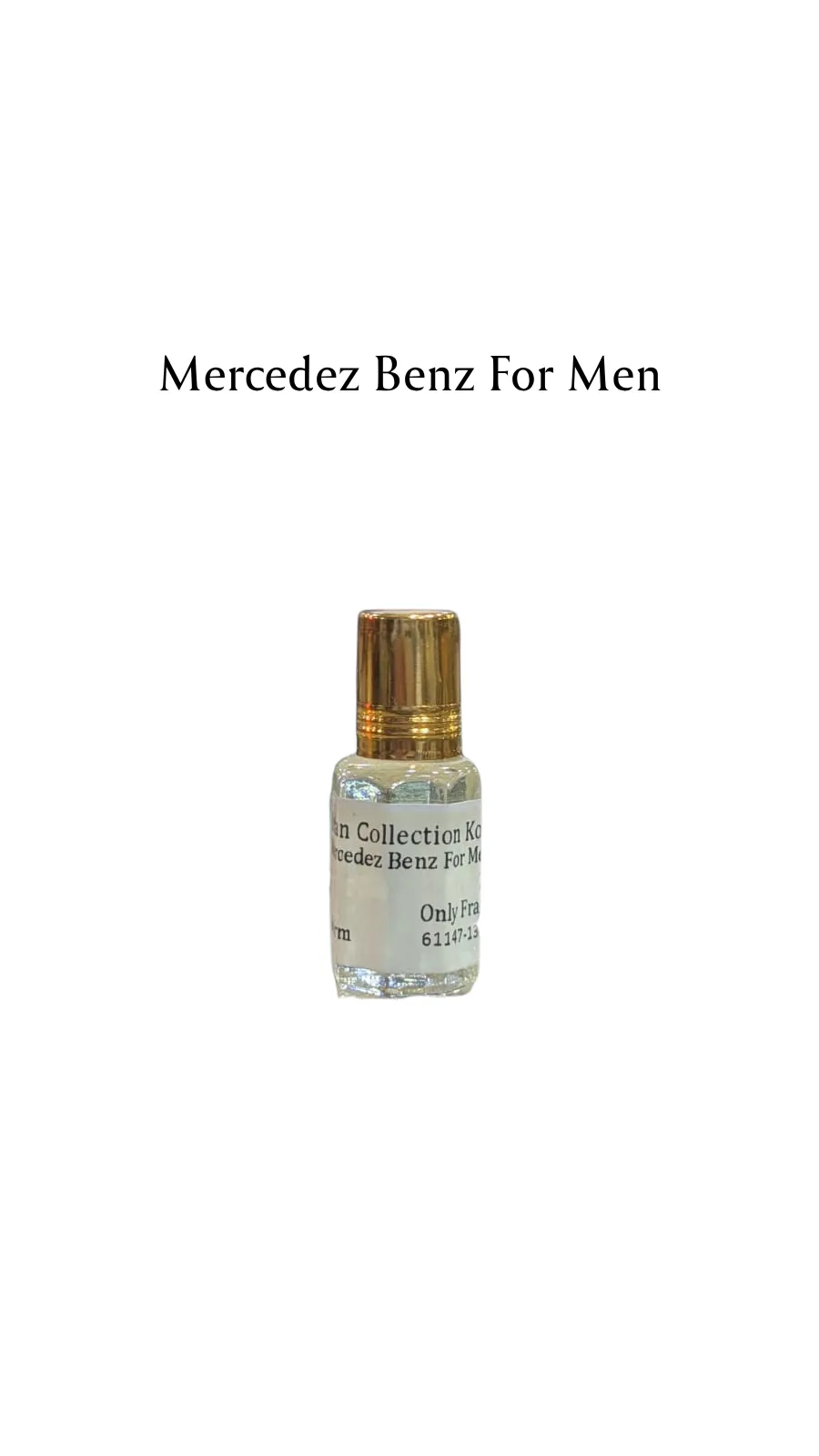 Concentrated Perfume Oil Attar Mercedez Benz For Men French Mercedez Onlyfans 6ML