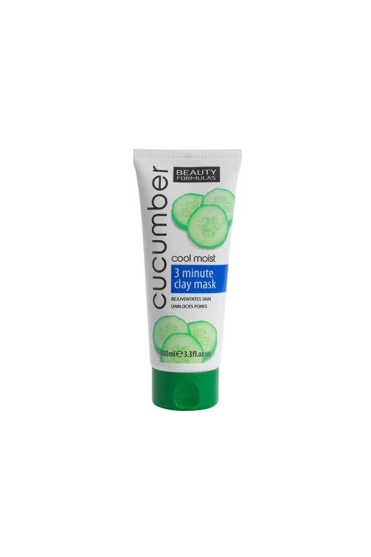 Beauty Formulas Face-Mask Clay 3Minute Cucumber 100ML