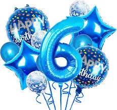 Birthday Celebration Number Foil 6