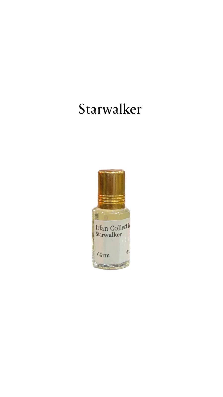Concentrated Perfume Oil Attar Starwalker French Mont Blanc Charabot 6ML