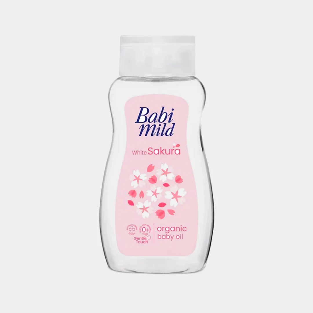 Babi Mild Baby Oil Ultra Mild White Sakura 100ML