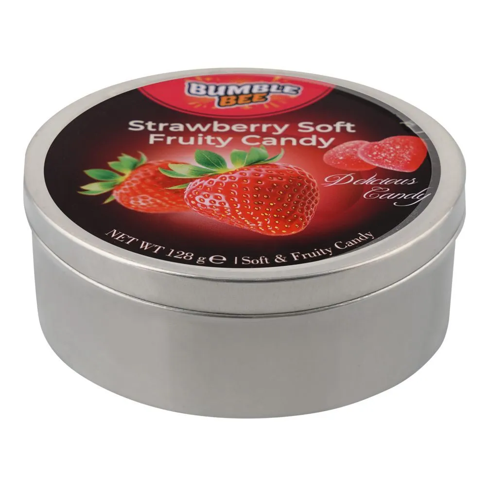 Bumble Bee Candy Strawberry Soft Fruity Tin 128G