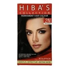 Hibas Collection Hair Colour kit Brown Black 2N