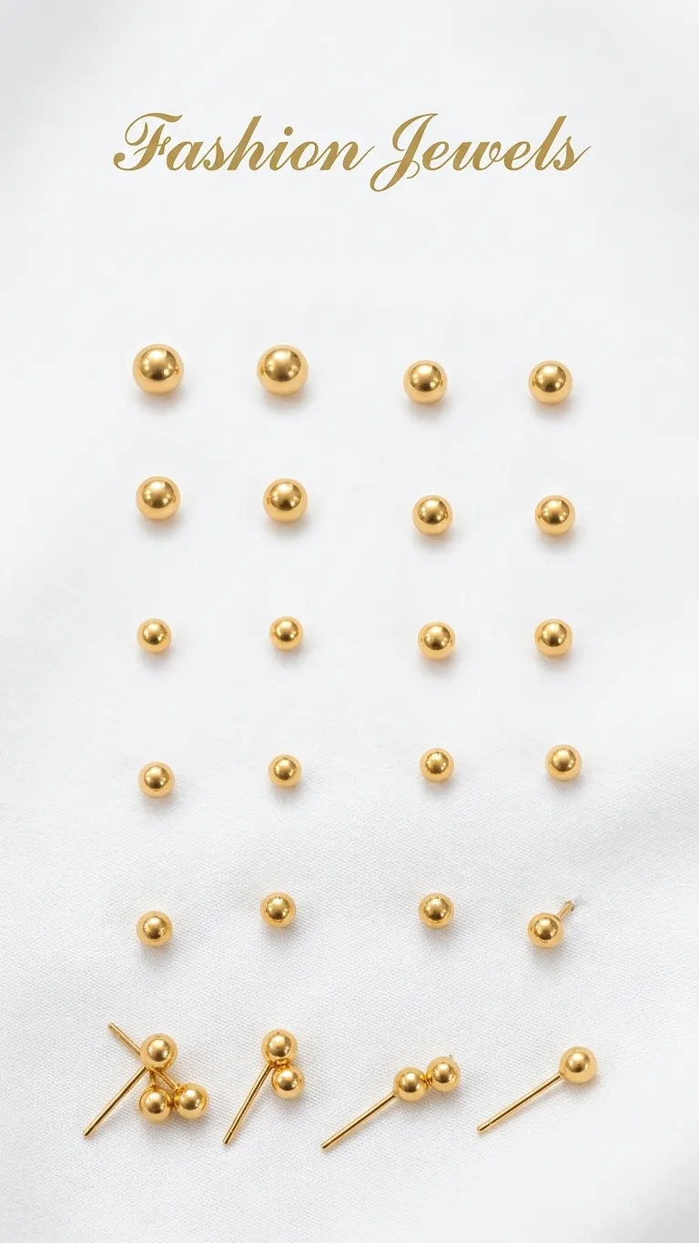 Jewellery New Mix Ear Rings Golden