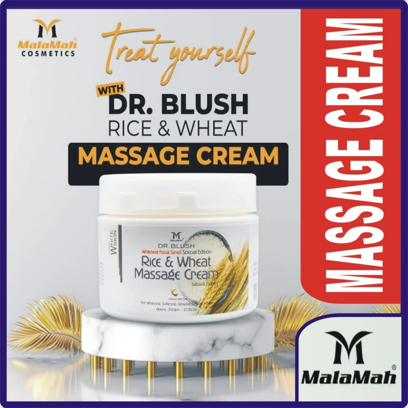Dr Blush Facial Jar Rice Wheat Massage Cream 350G