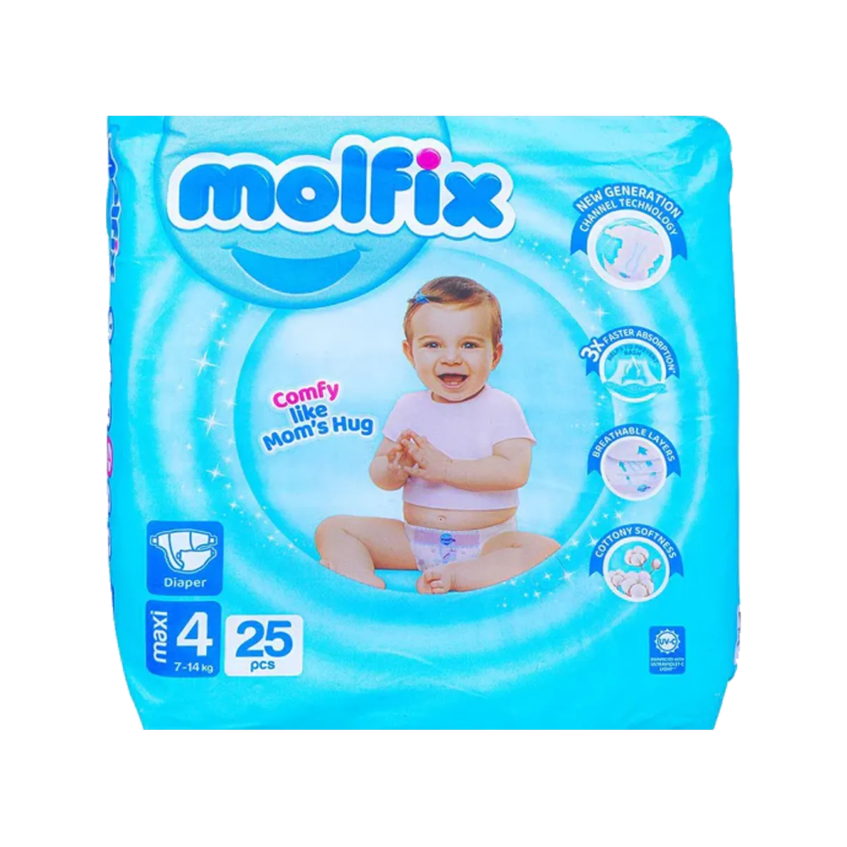 Molfix Baby Diapers L 4 25P
