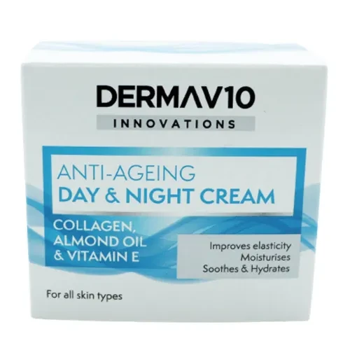 Derma V10 Cream Anti-Aging Day+Night Collagen Blue 50ML