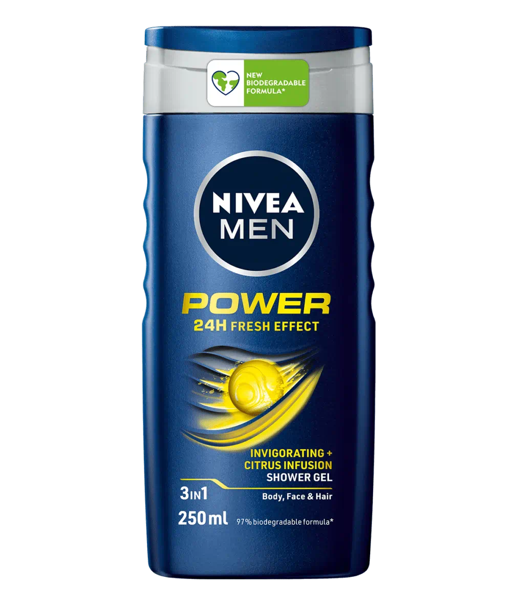 Nivea Shower Gel Body Wash Men Power 250ML