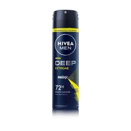 Nivea Deodorant Body Spray Men Deep Extreme Black 150ML