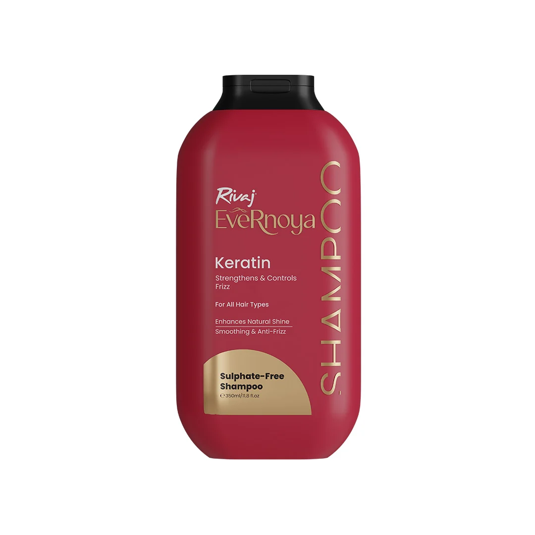 Rivaj Evernoya Shampoo Keratin Anti Frizz Sulphate Free 350ML