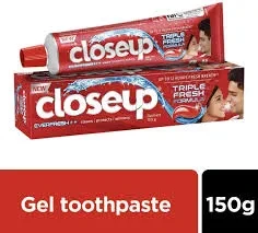 Close Up Toothpaste Triple Fresh Red Hot 150G