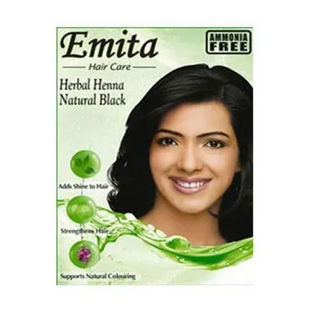 Emita Hair Color Powder Black