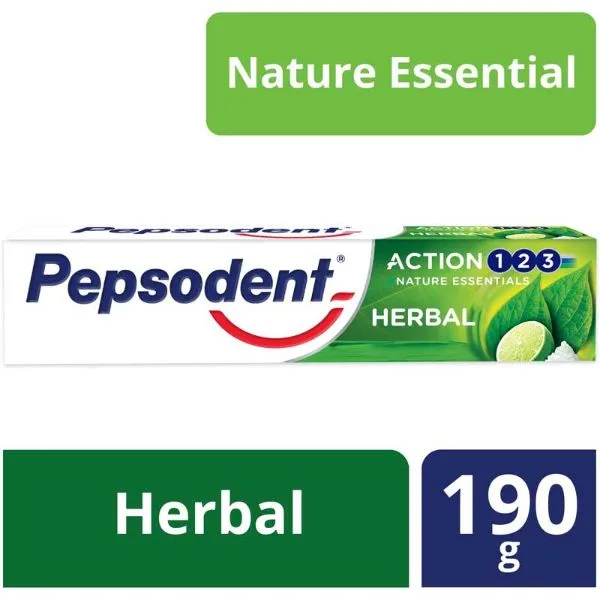 Pepsodent Tooth Paste Action 123 Herbal 190G