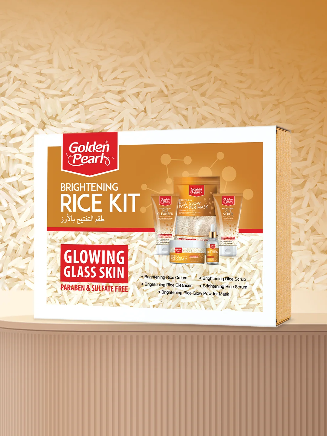 Golden pearl Brightening Rice Kit Paraben And Sulfate Free