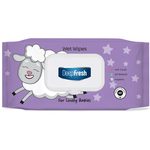 Deepfresh Wet Wipes Lovely Babies 72Pcs
