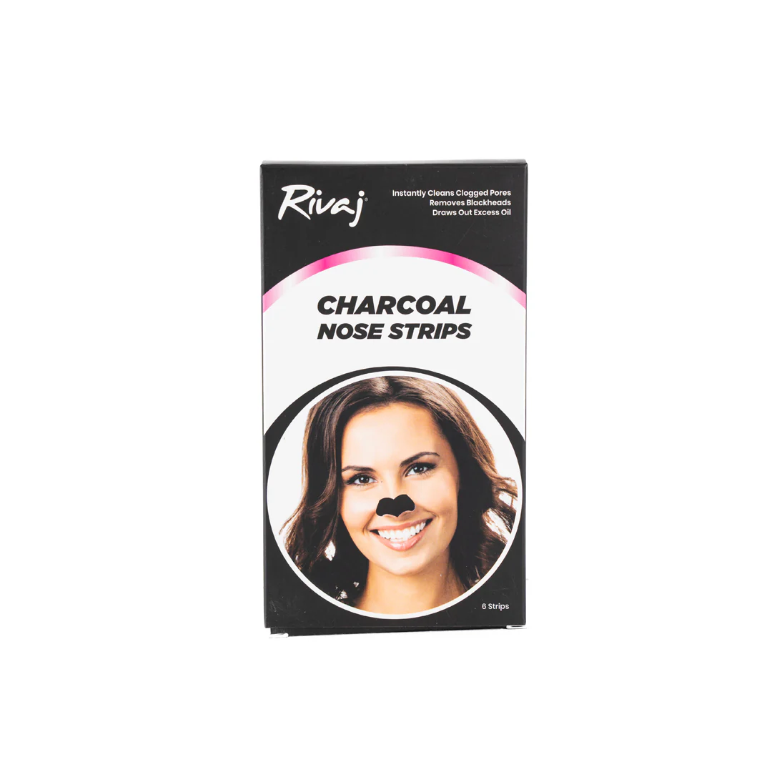 Rivaj Wax Strips 6P Nose Charcoal