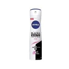 Nivea Deodorant Body Spray Women Black And White Invisible Active + Bacterial 150ML