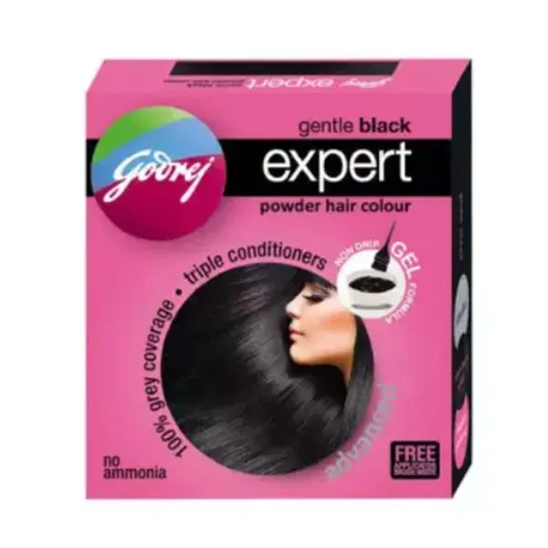 Godrej Hair Color Powder Sachet Natural Black 5G