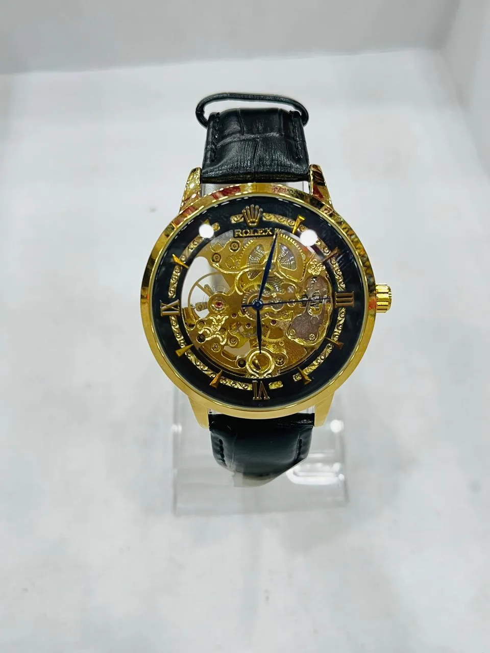 Gents Watch TachyMetre Replica Leather Strip