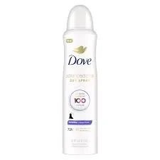 Dove Deodorant Body Spray Dry Original Clean 107G