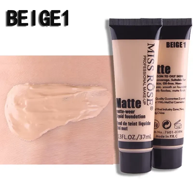 Miss Rose Foundation For All Skin Types Beige01 7601-070 30ML