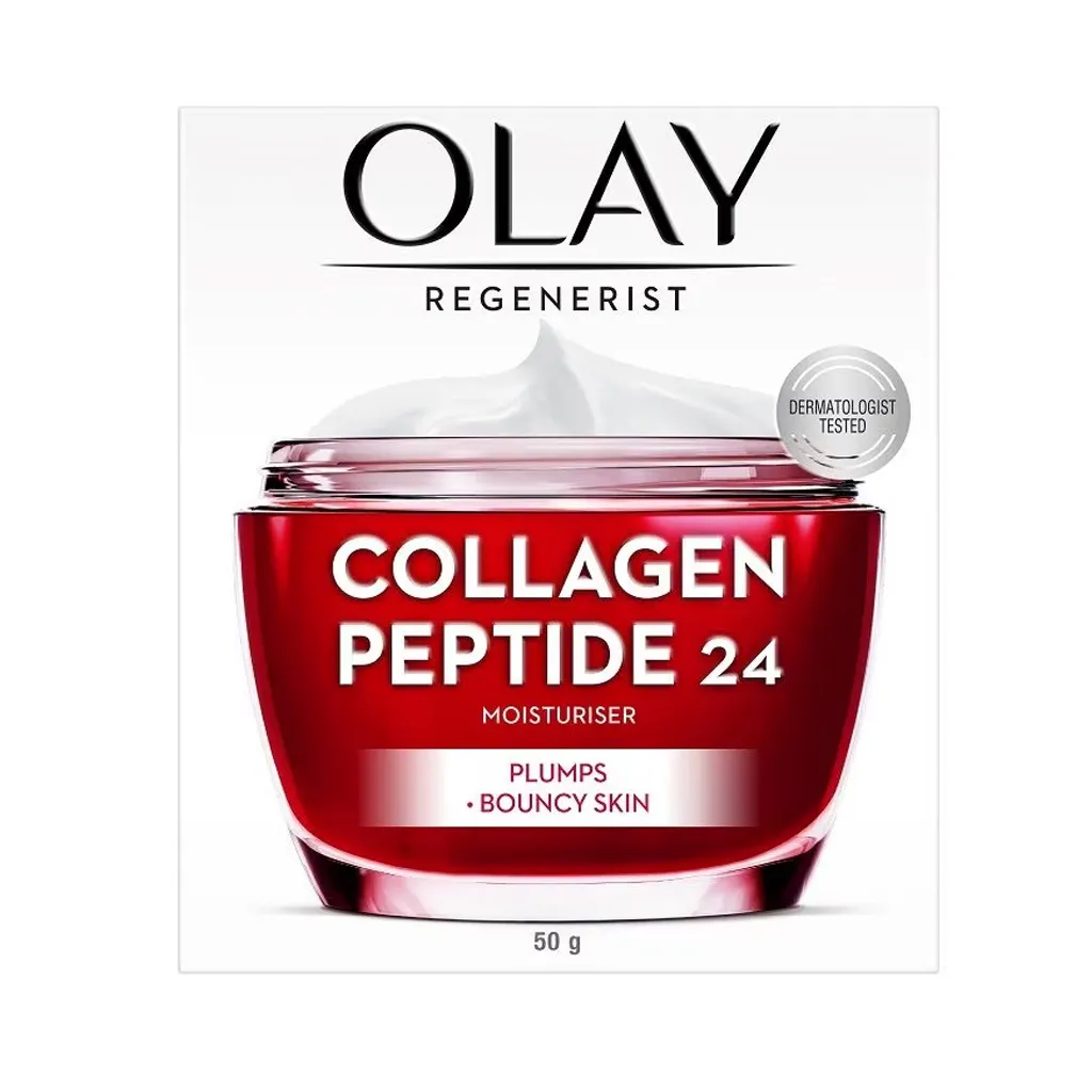 Olay Regenerist Moisturiser Collagen Peptide 24 Plump Bouncy Skin 50G