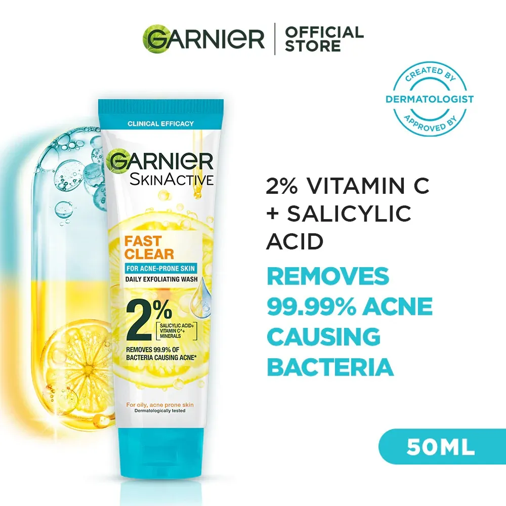 Garnier Fash Wash Pk Fast Clear For Acne-Prone Skin 50ml