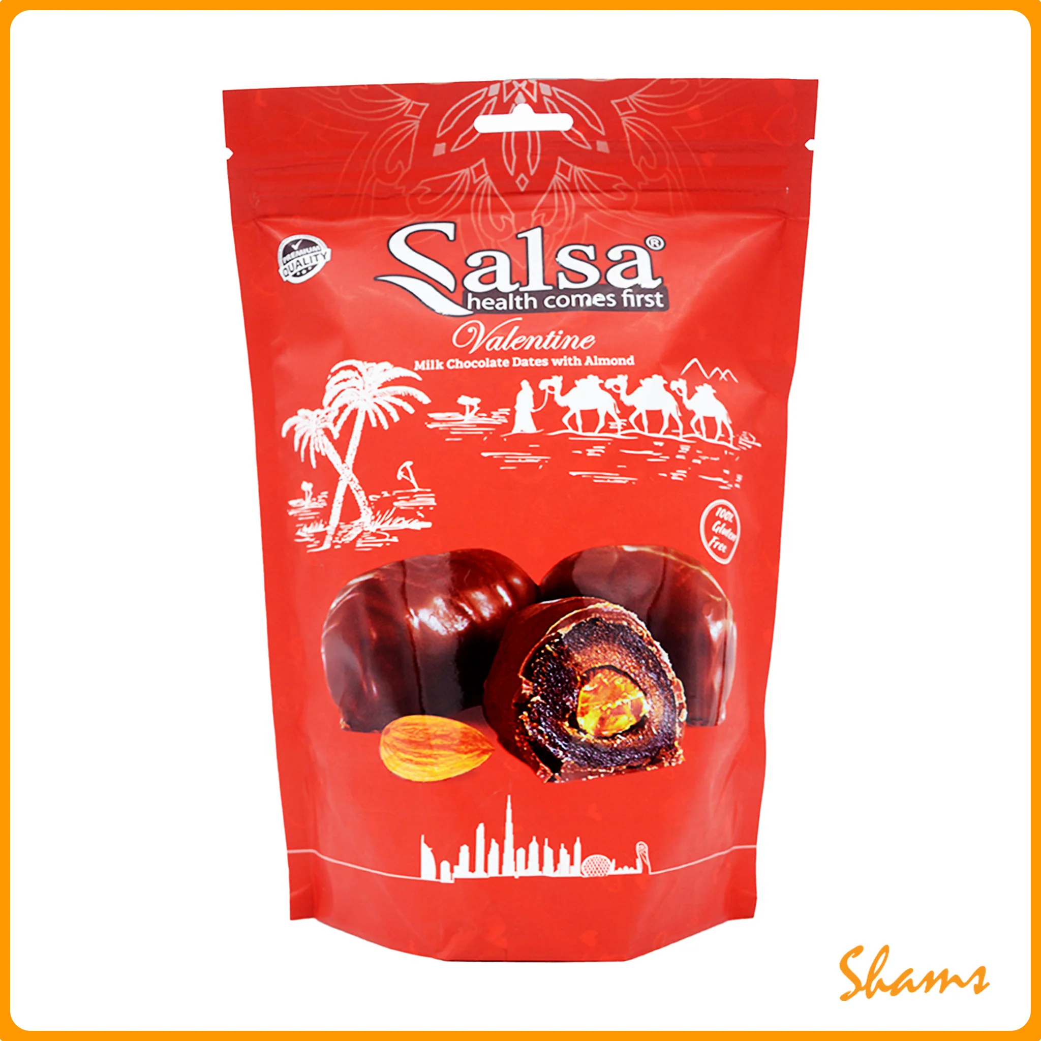 Salsa Dates With Almond And Milk Chocolate Camel 250G