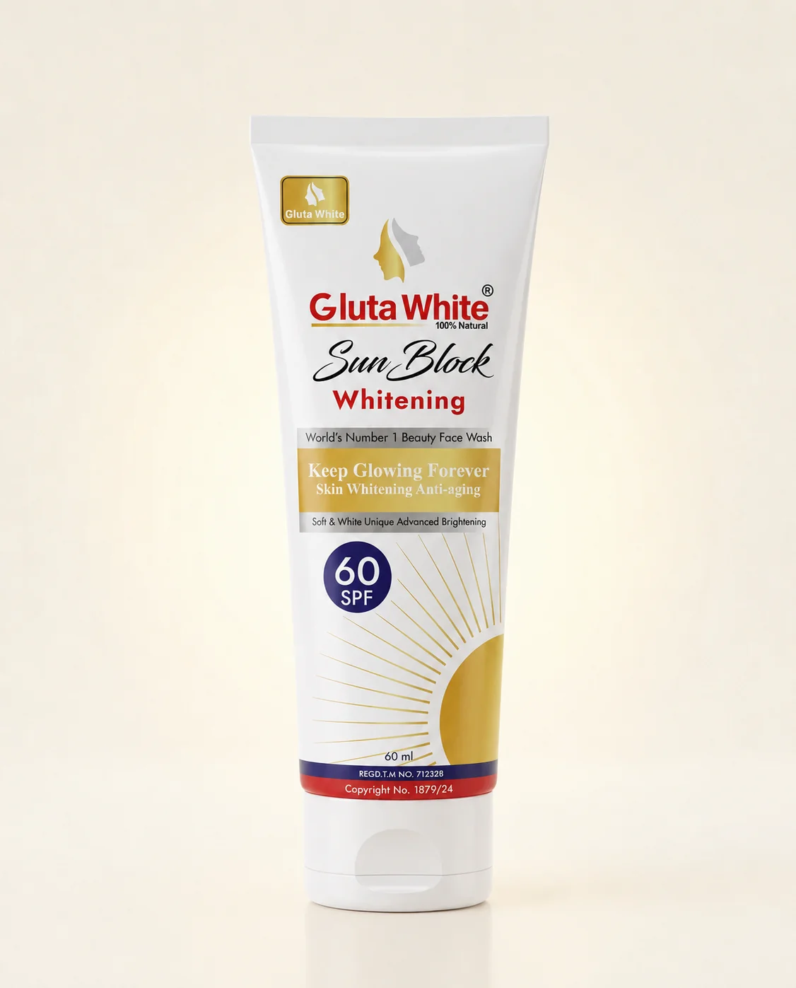 Lady Gluta White Sunscreen 60SPF Keep Glowing Forever 50ML