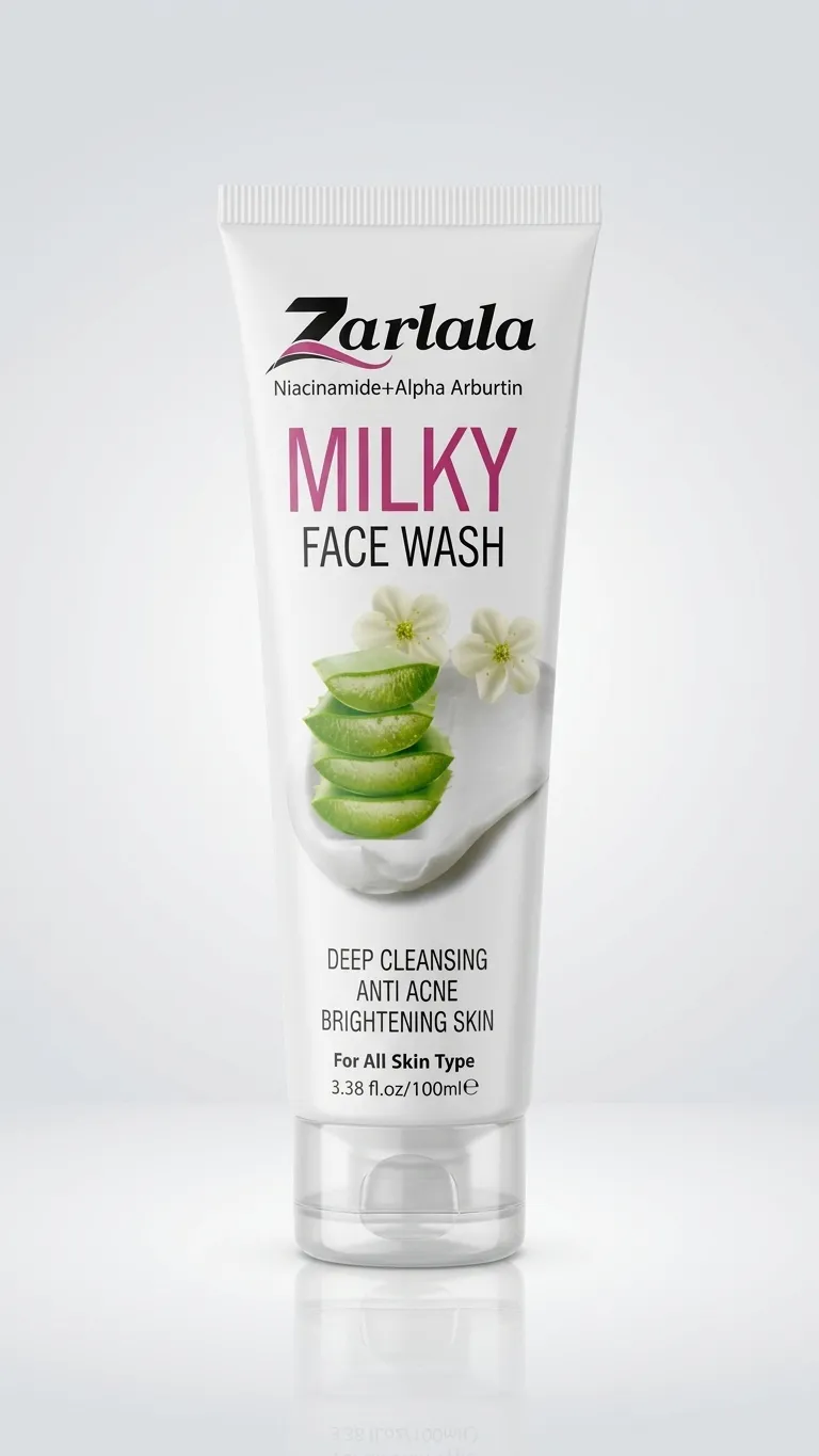 Zarlala Glow Face Wash Milky Aloe Vera 100ML