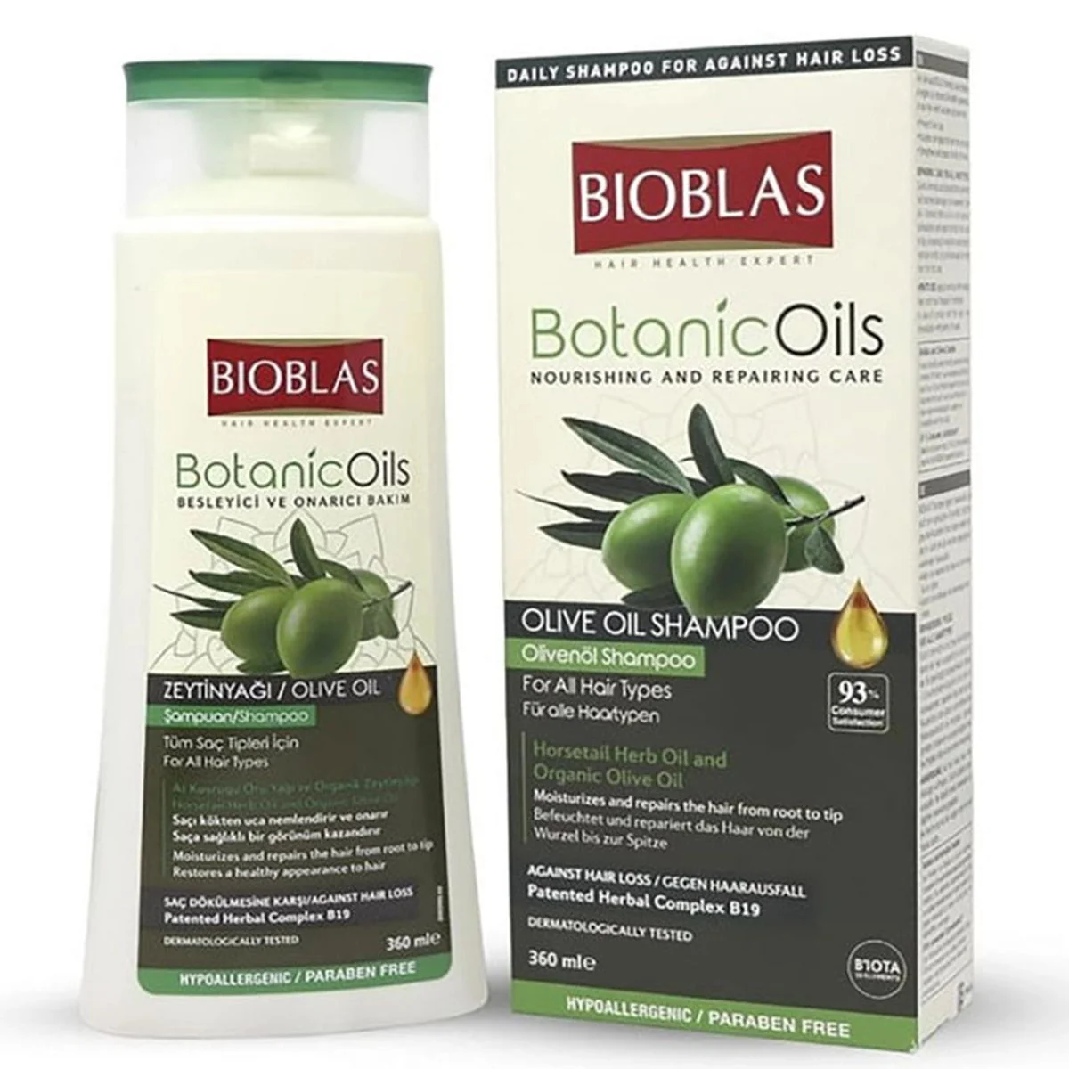Bioblas Shampoo Botanic Oils Olive Oil 360ML