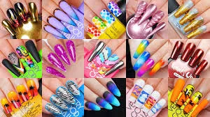 Nail Art Nails Printed Nag Mix Shades