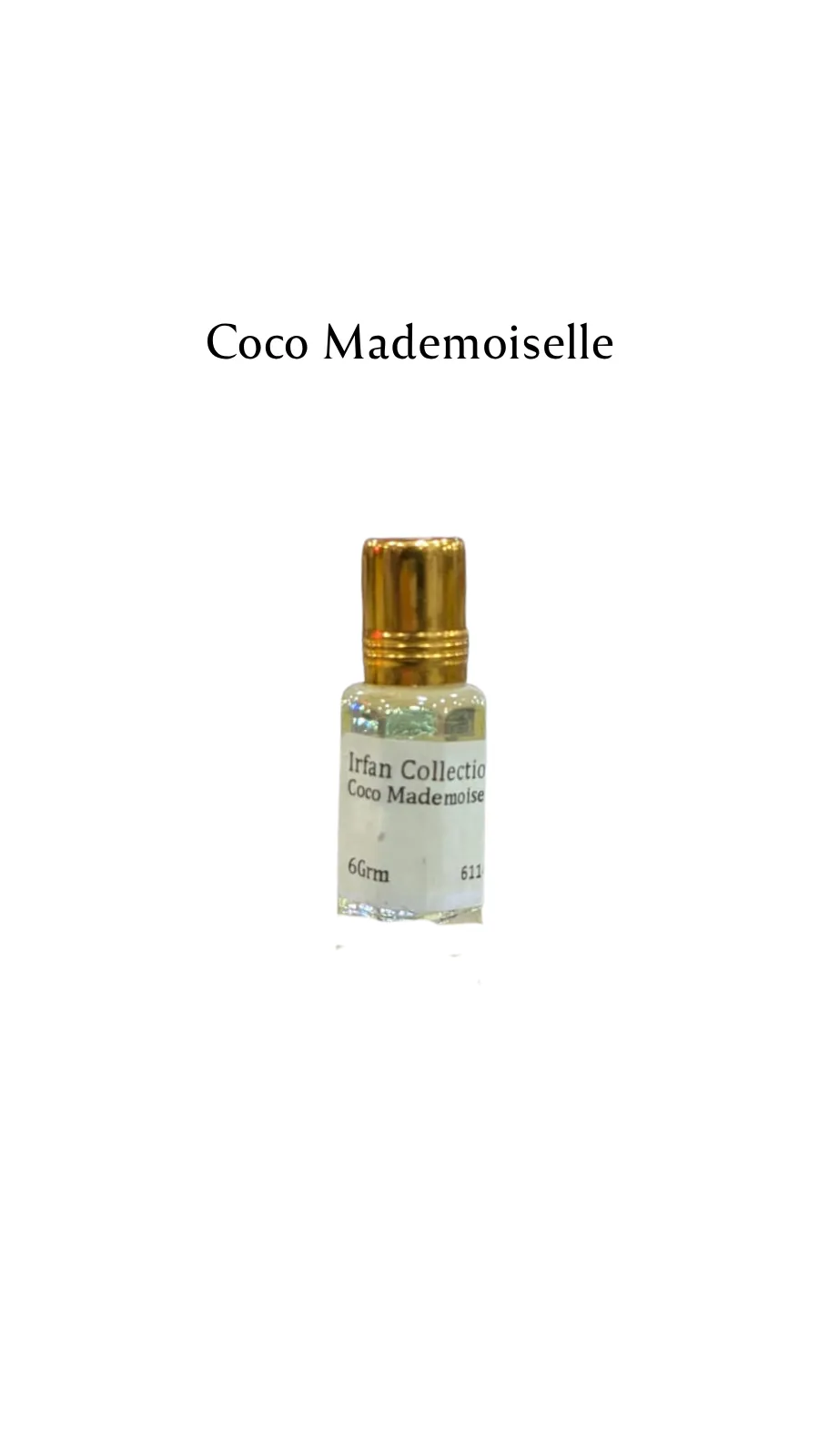 Concentrated Perfume Oil Attar Coco Mademoiselle French Chanel Charabot 6ML