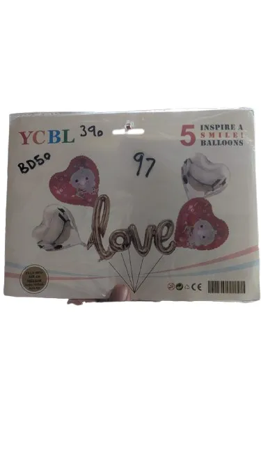 Birthday Celebration Balloon Foil Love 5PCS