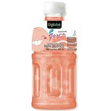 Uglobe Drink Nata De Coco Peach 320ML
