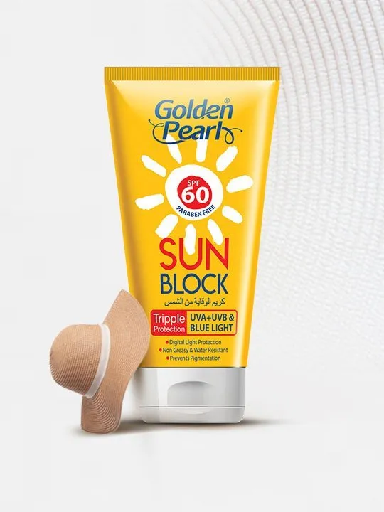 Golden Pearl Sunblock SPF 60 Triple Protection Pk 60ML