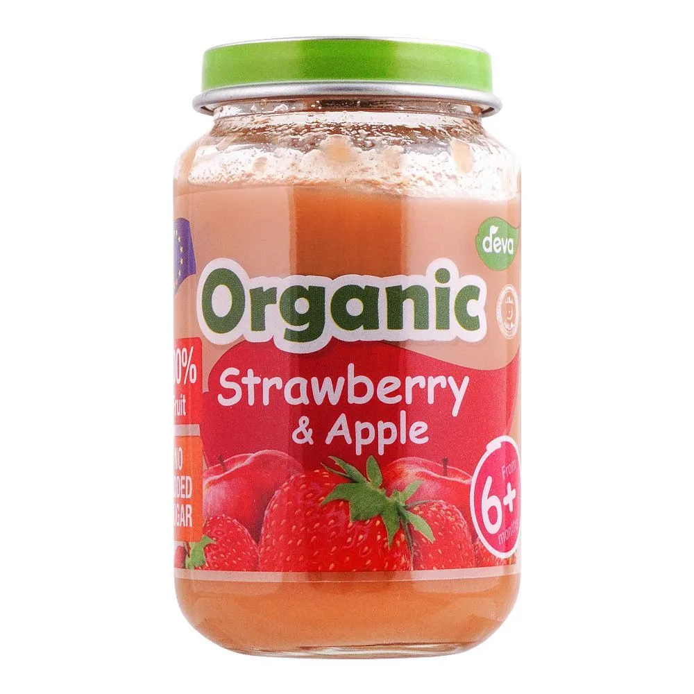 Deva Baby Food 6+ Strawberry And Apple 200G