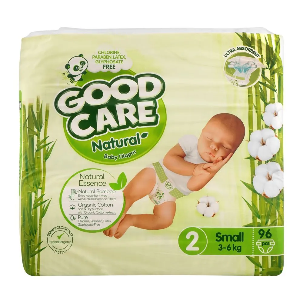 Good Care Natural Baby Diapers 2 S 96P